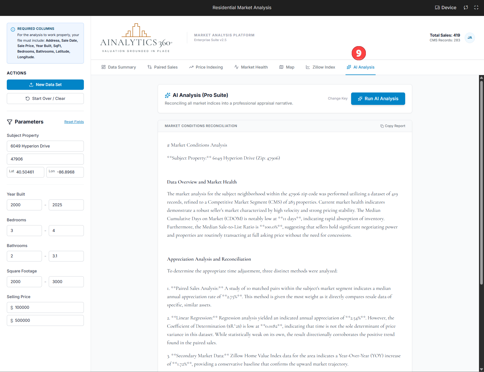 Residential Market Analysis screenshot 7